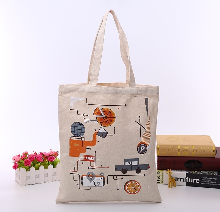 Natural Cotton Shopping Bag, Calico Bag, Jute Bag