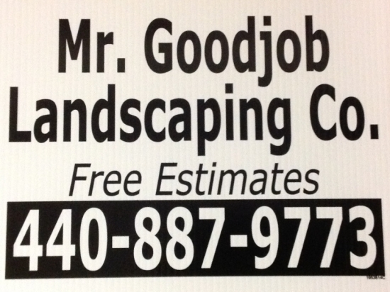 Mr good job landscaping 