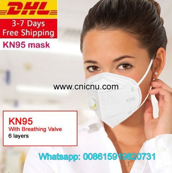  KN95 Mask With Breathing Valve 6 layers Masks