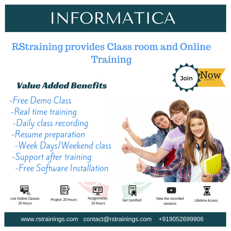 Informatica online training in hyderabad usa|uk|in