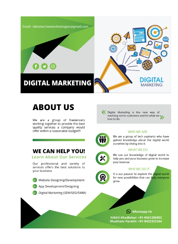 Digital Marketing(SEO,SEM,SMM), WebSite Dev/Design