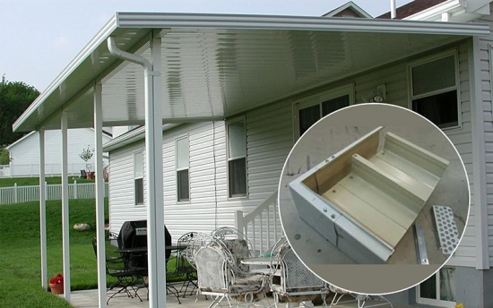 home improvement kits: Aluminum W-Pan Patio Covers