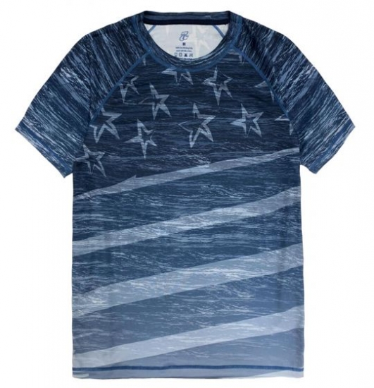 Patriotic Flag Performance T-shirt