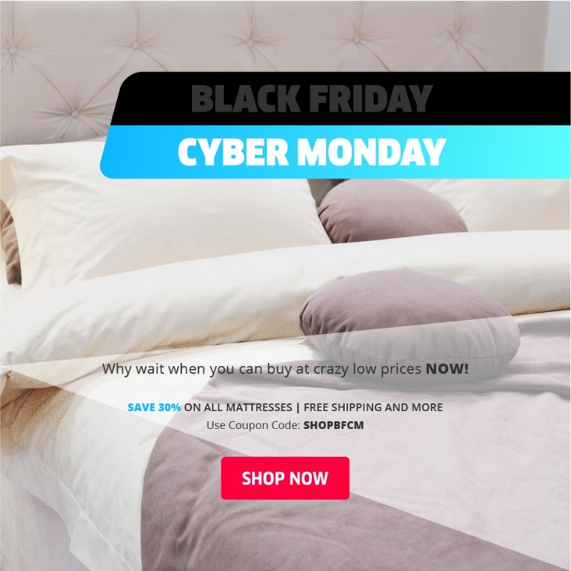 Black Friday Sale! Buy Memory Foam Mattress Online