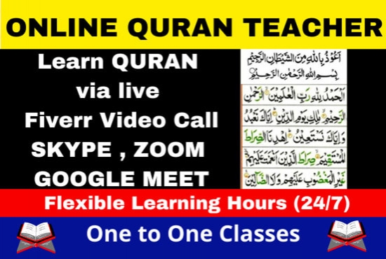 Quran teacher available online classes
